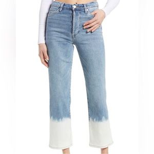 Blank NYC Baxter Ribcage Straight Leg Dip Dye Jeans size 26